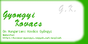 gyongyi kovacs business card